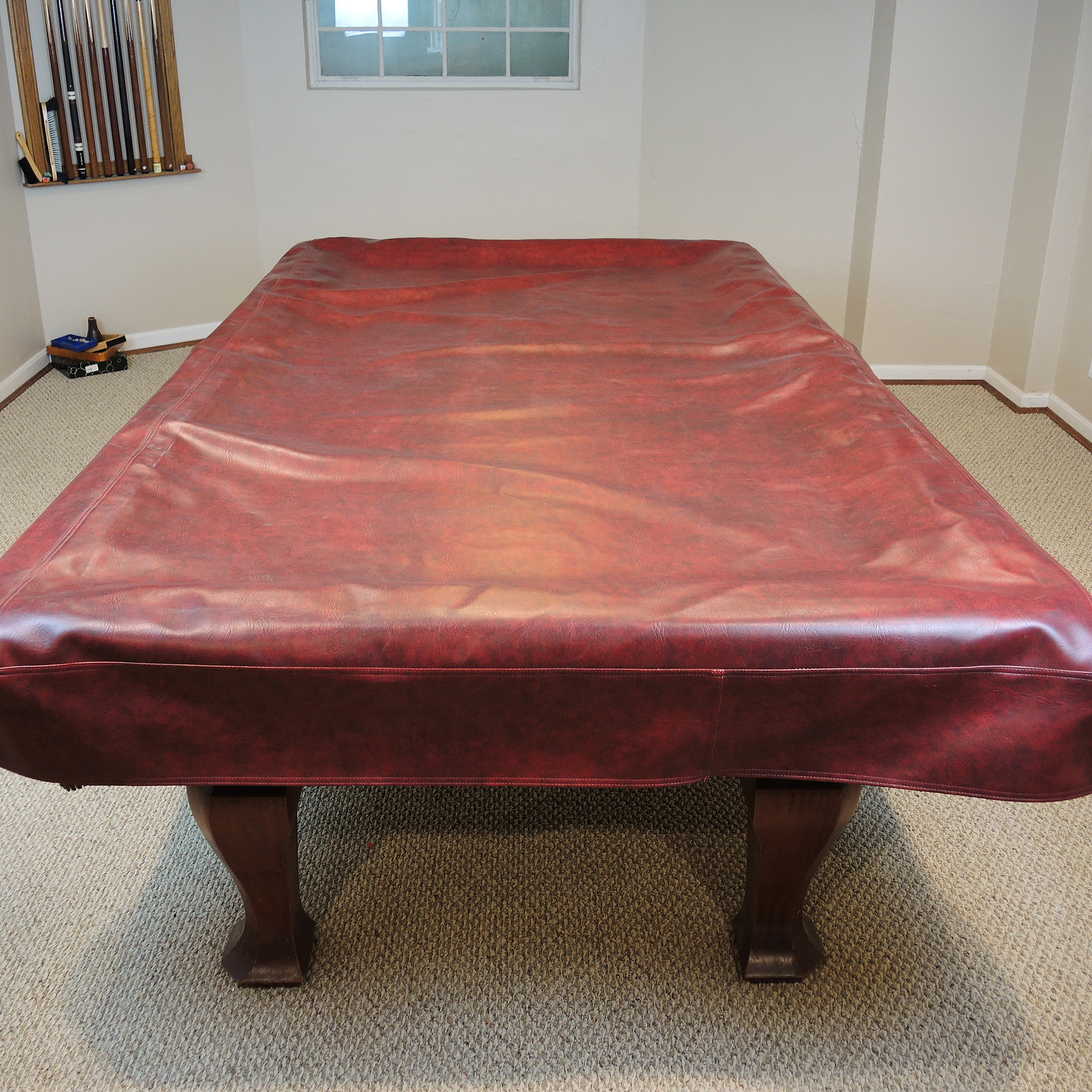 Dynamo-McIntire Billiard Table, Cue Stand, and Accessories