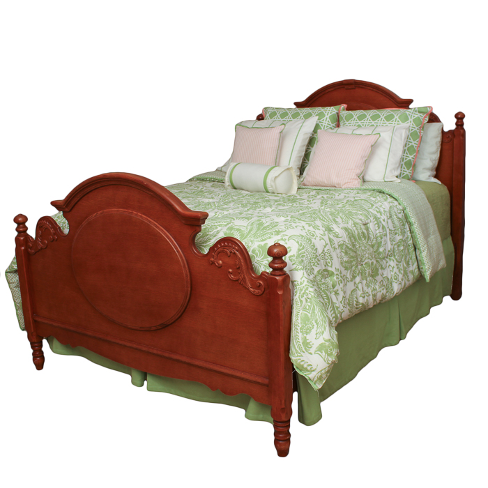 Victorian Style Full-Size Oak Bed Frame by Lexington