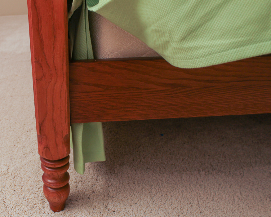 Victorian Style Full-Size Oak Bed Frame by Lexington