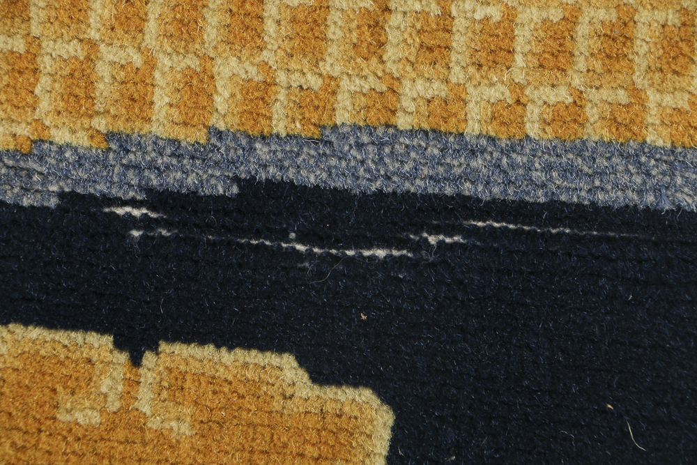 Antique Tibetan "Khaden" Dragon Temple Rug