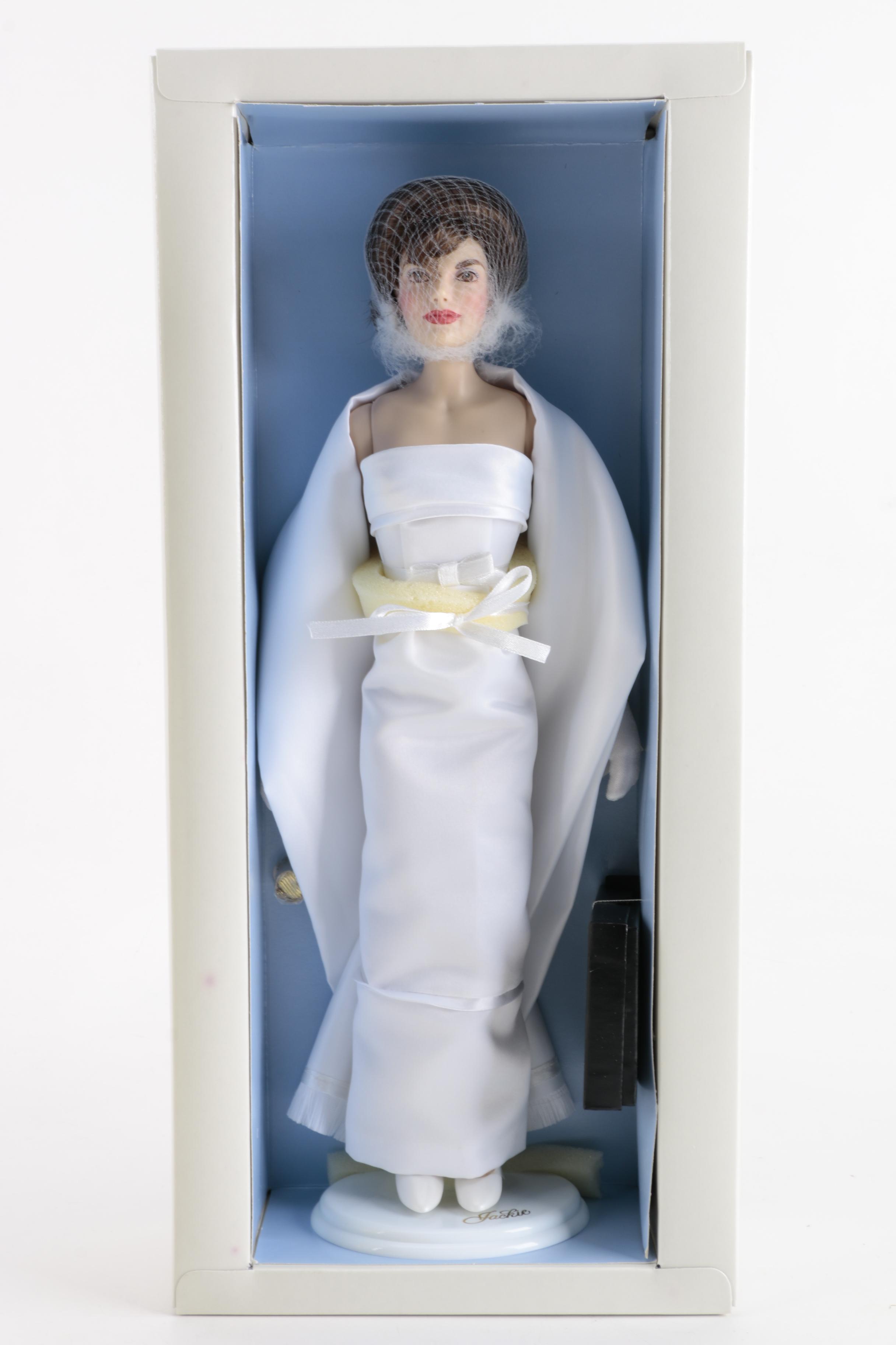 Franklin Mint "J.F.K." and "Jackie" Porcelain Dolls