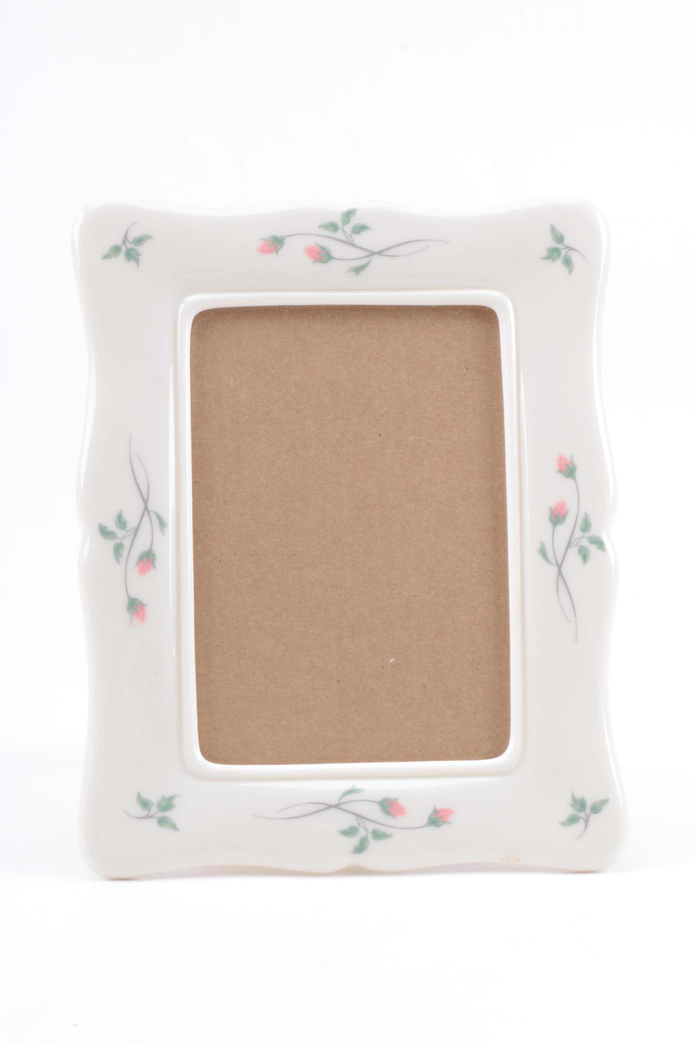 Lenox "Rose Manor" Vase, Bottle, and Picture Frame