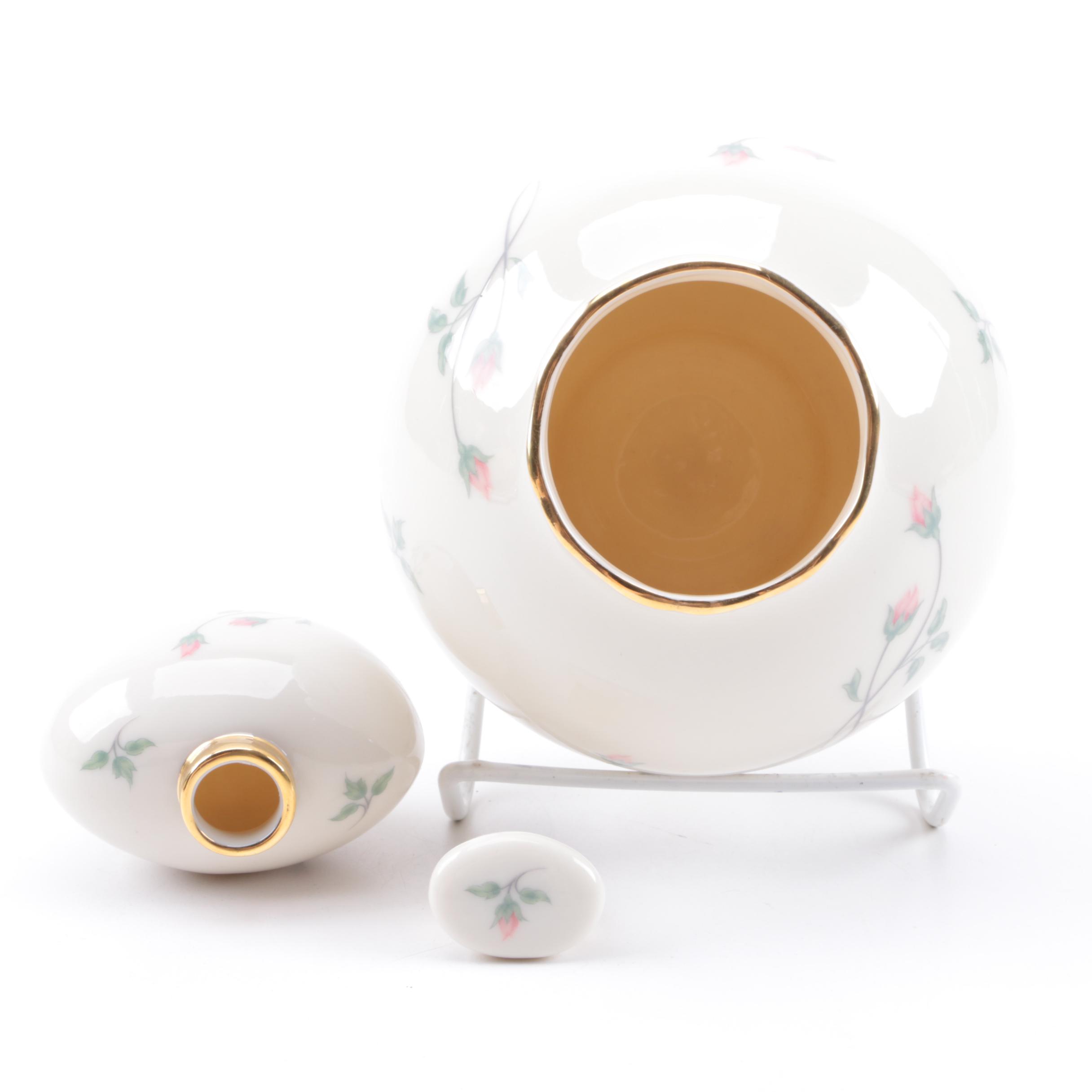 Lenox "Rose Manor" Vase, Bottle, and Picture Frame