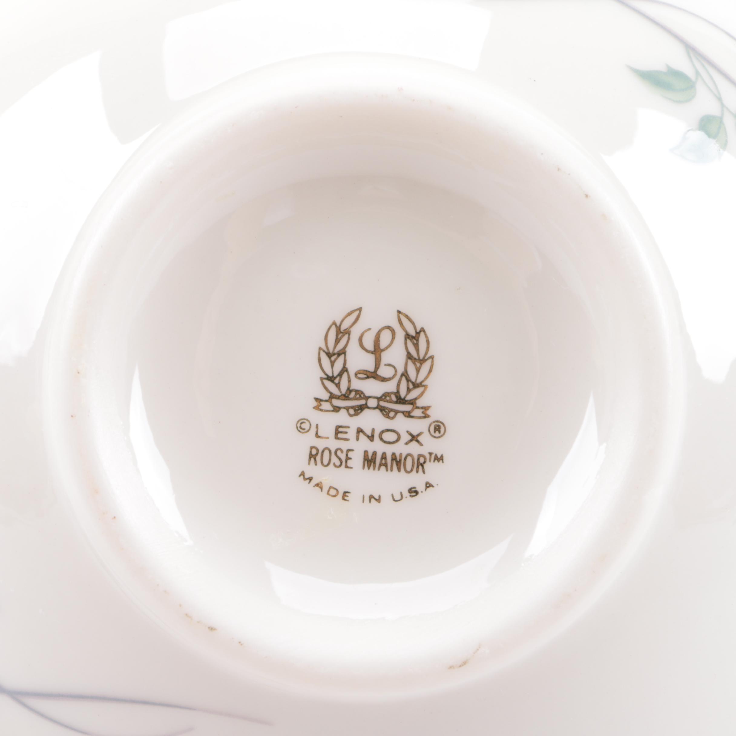 Lenox "Rose Manor" Vase, Bottle, and Picture Frame