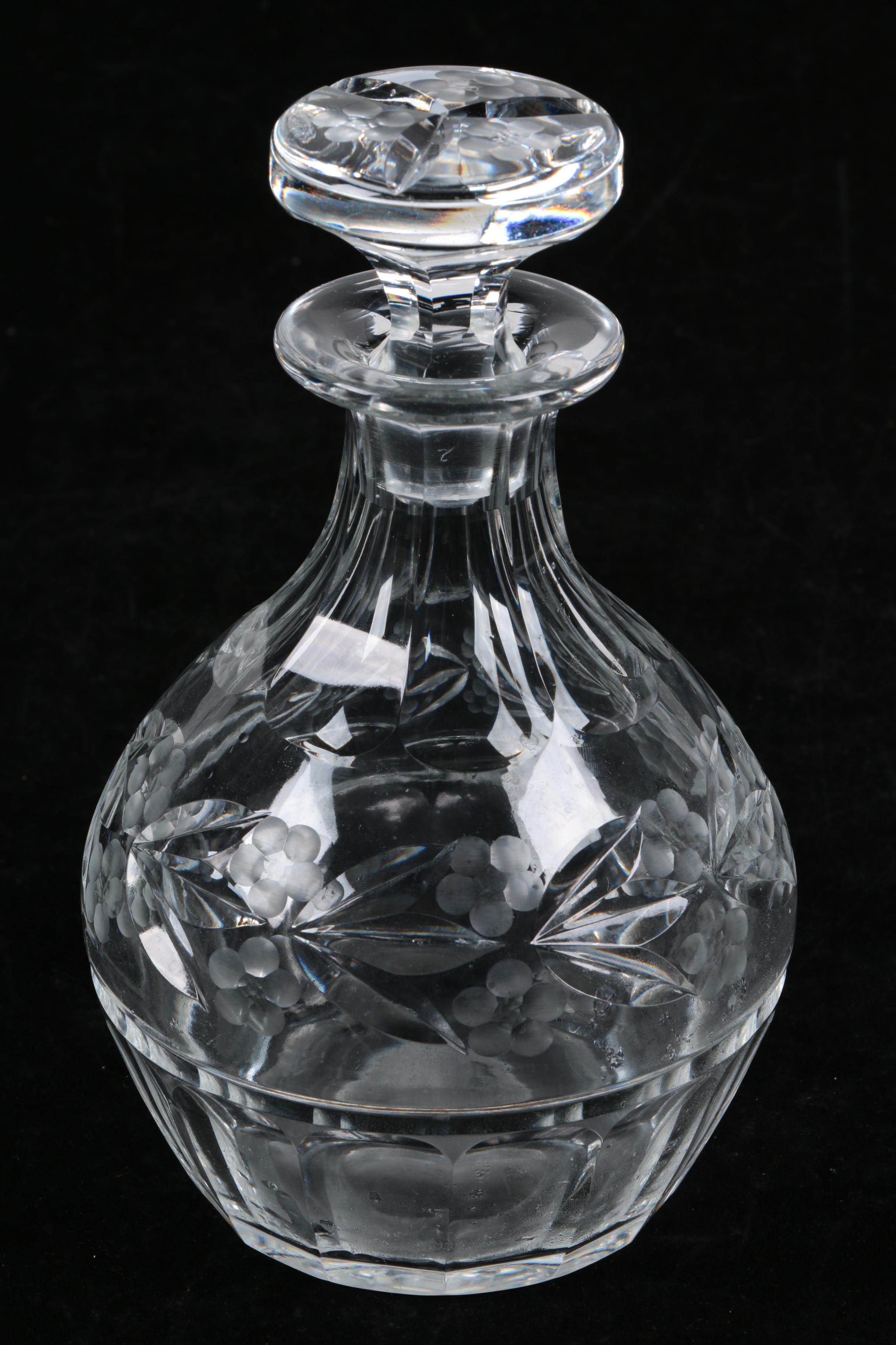 Group of Crystal Decanters