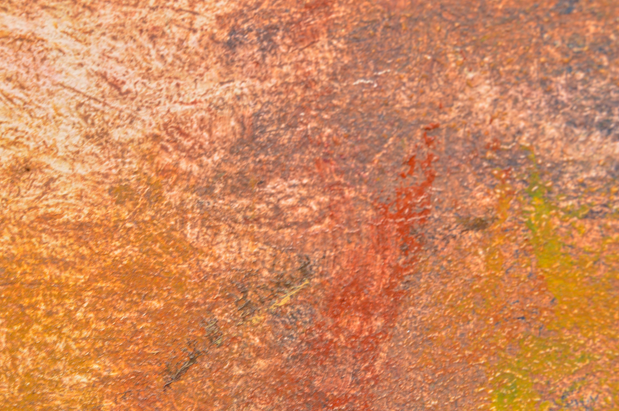 Acrylic Painting on Board of a Woman and a Fruit Still Life