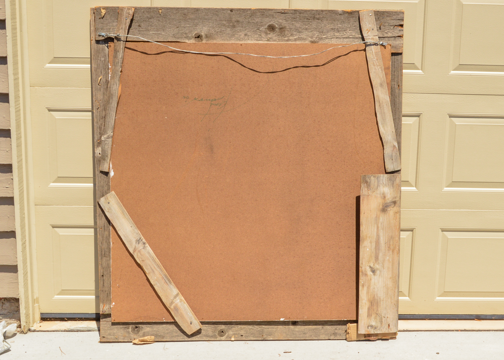 Acrylic Painting on Board of a Woman and a Fruit Still Life