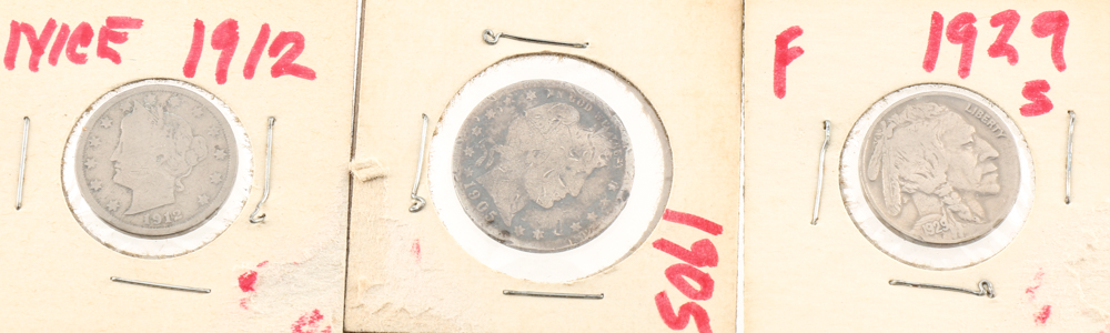 Assortment of U.S. Coins and a British Commemorative Crown