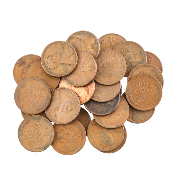 Assortment of U.S. Coins and a British Commemorative Crown