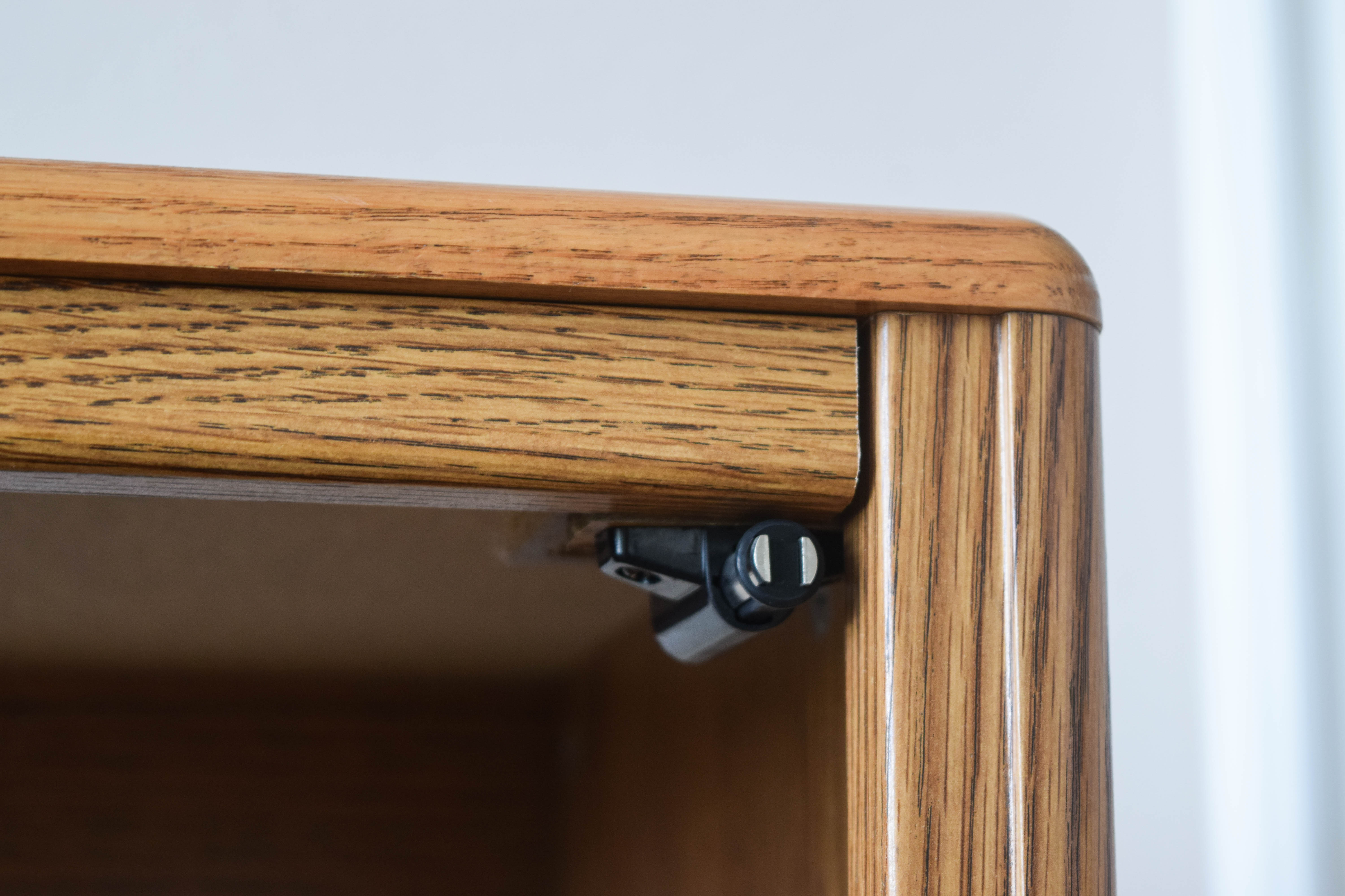 Contemporary Oak Audio Cabinet