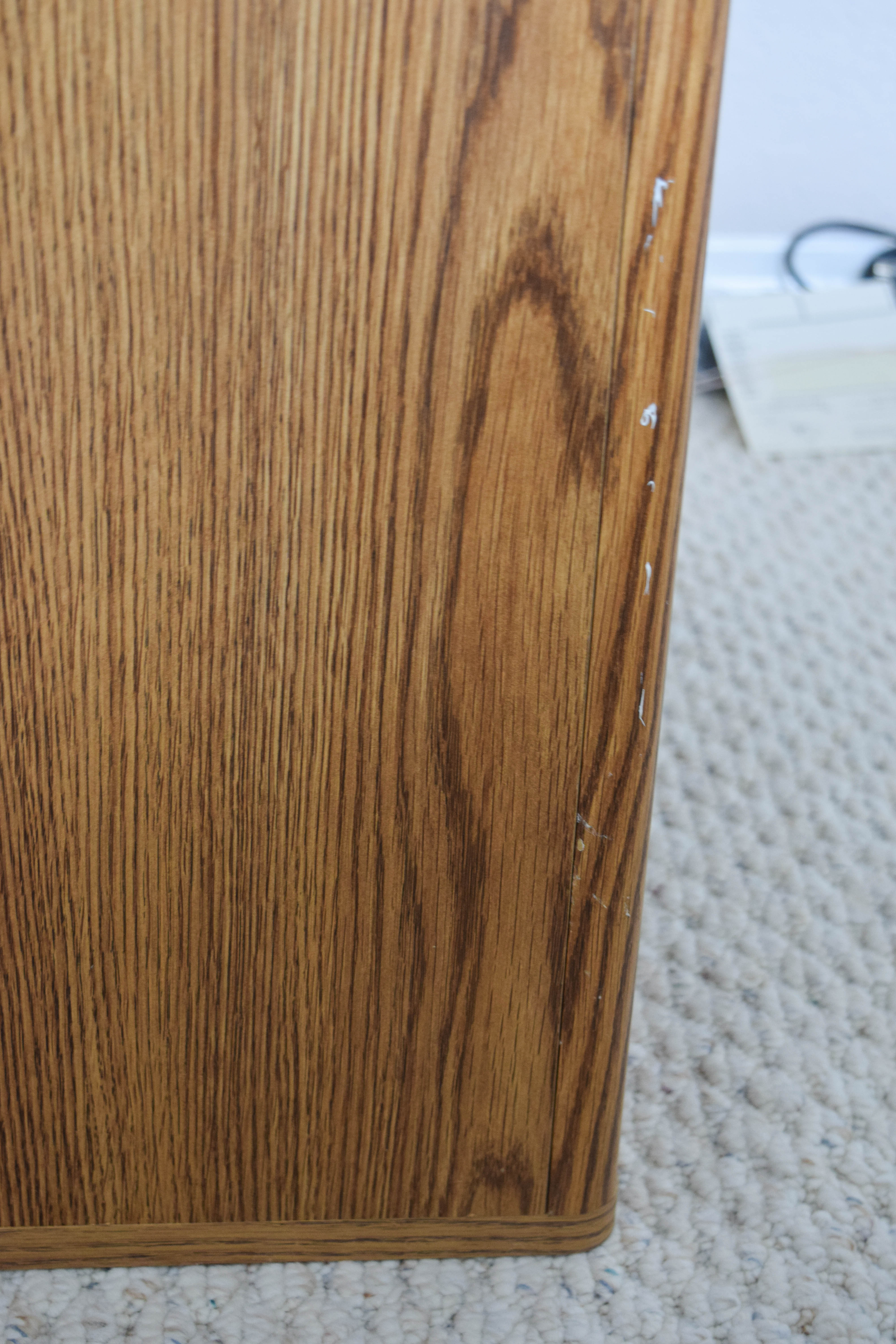 Contemporary Oak Audio Cabinet