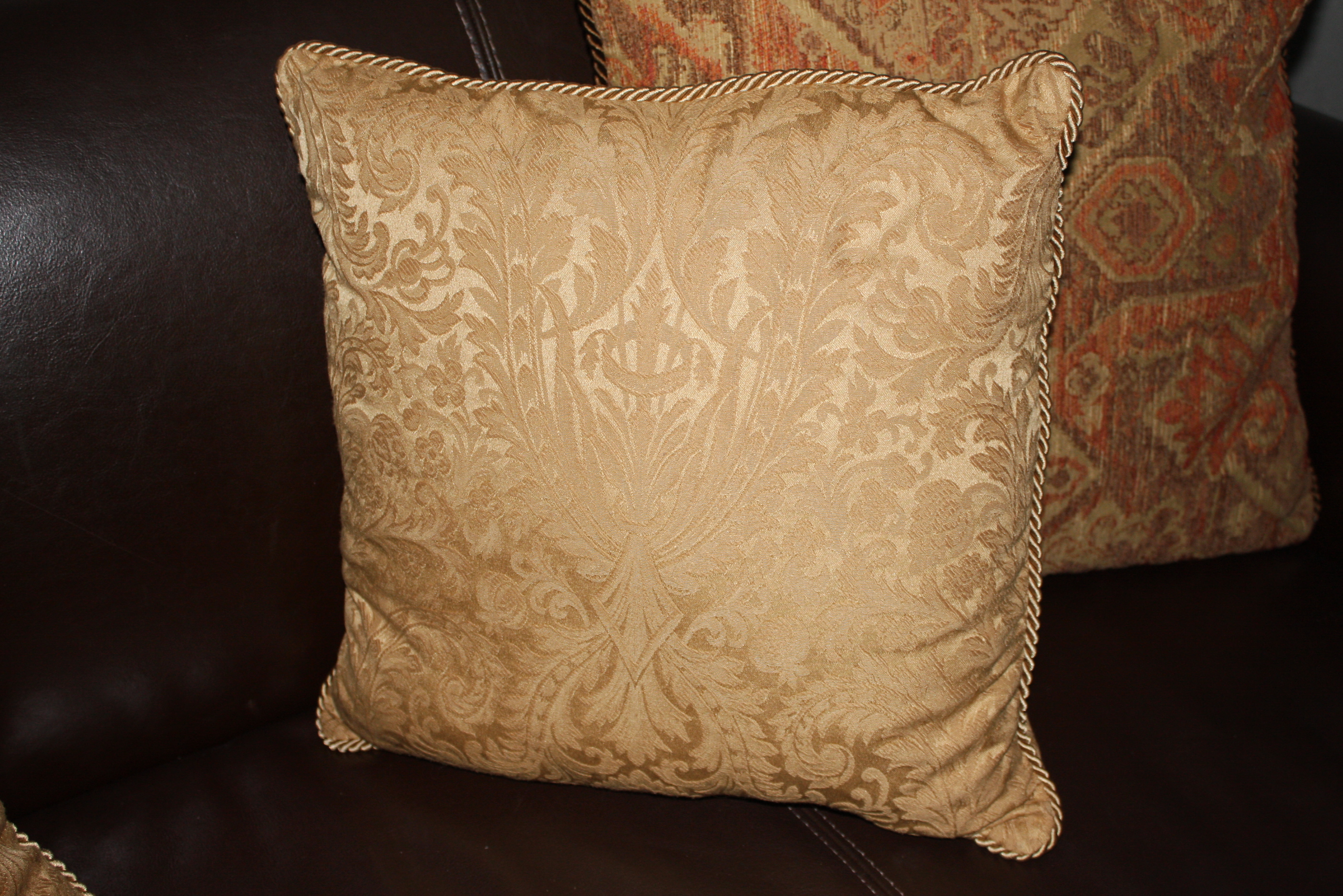 Contemporary Italian Brown Leather Sofa