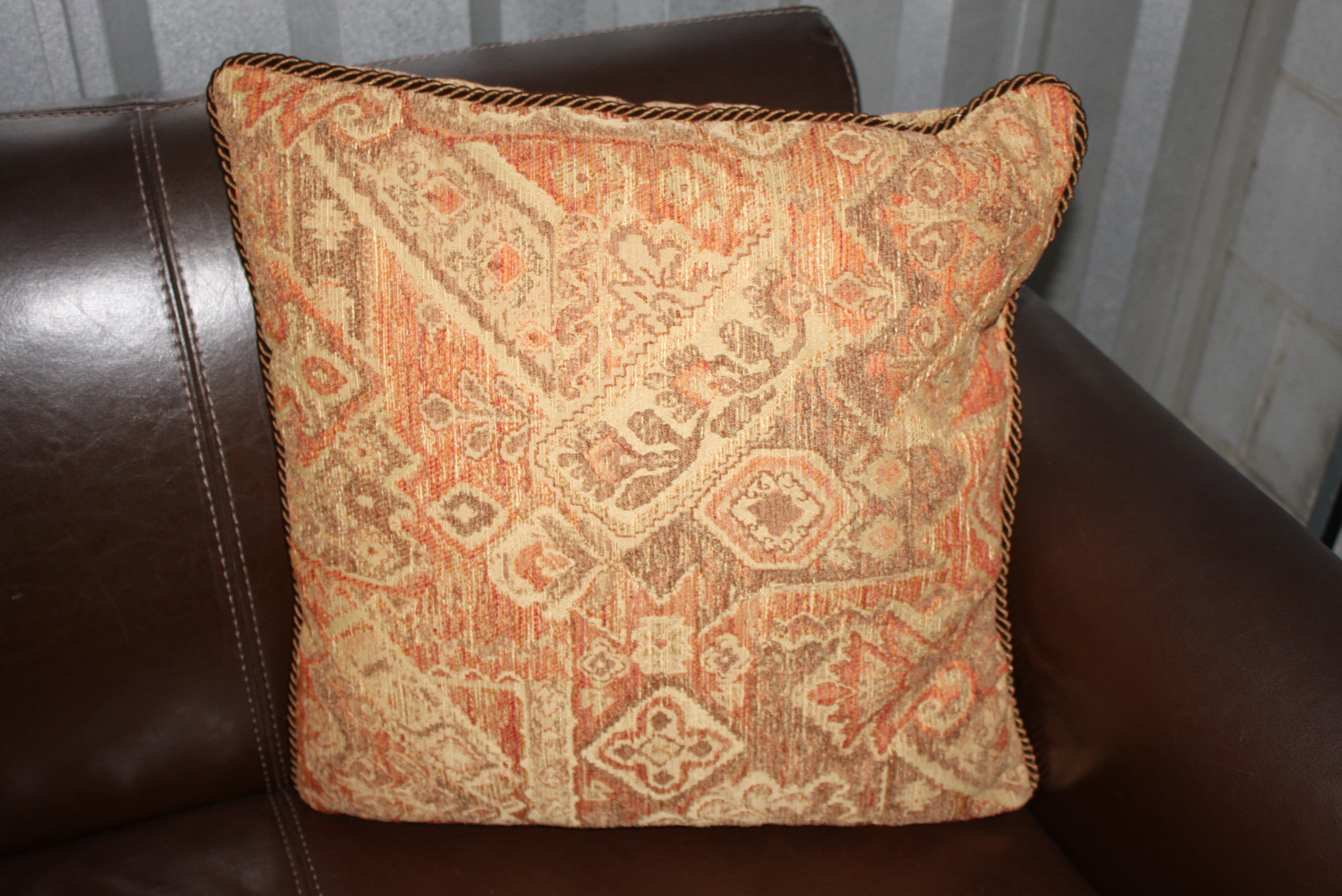 Contemporary Italian Brown Leather Sofa