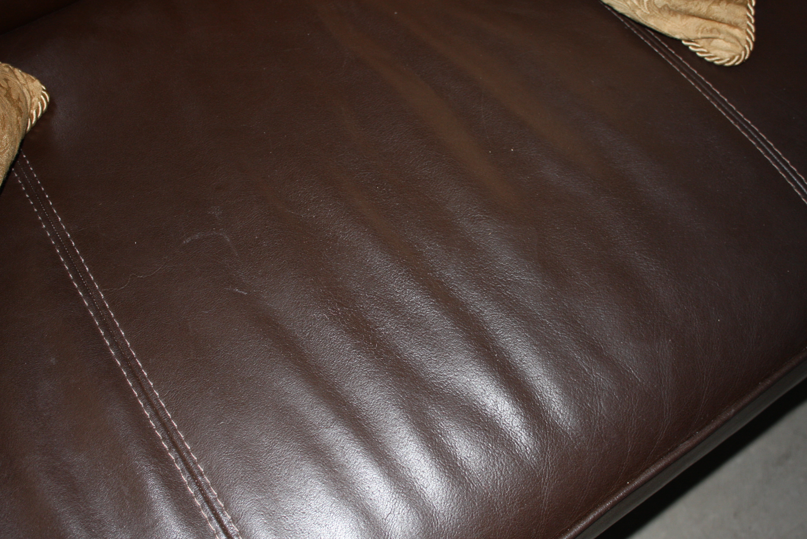 Contemporary Italian Brown Leather Sofa