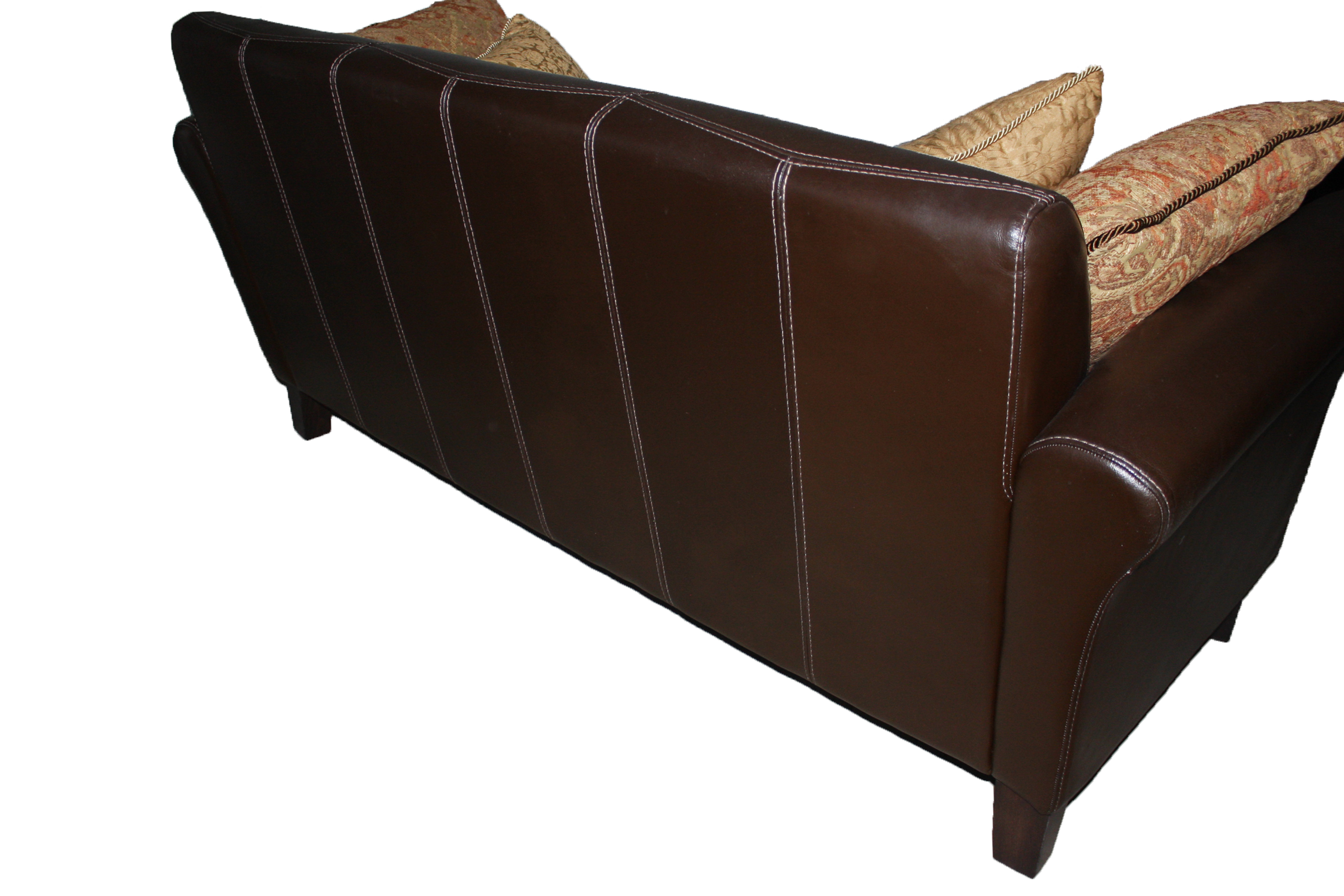 Contemporary Italian Brown Leather Sofa