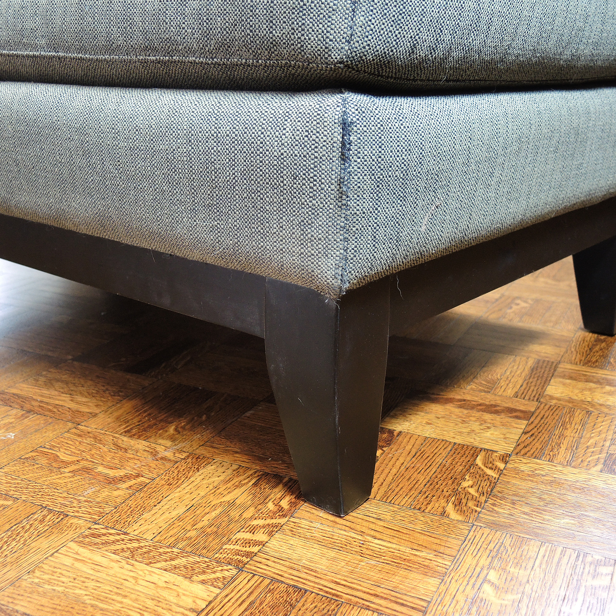 Contemporary Love Seat Sofa and Ottoman by I.O. Metro