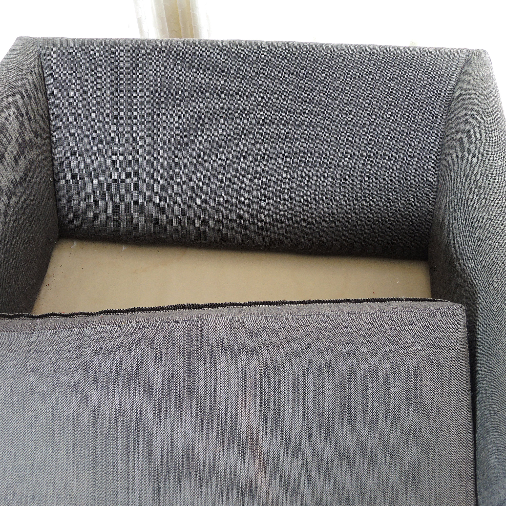 Contemporary Love Seat Sofa and Ottoman by I.O. Metro