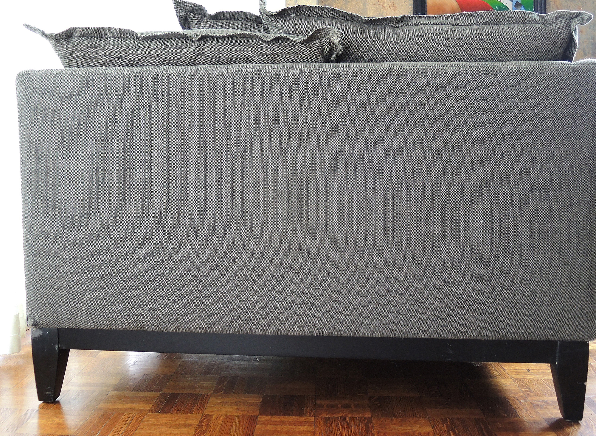 Contemporary Love Seat Sofa and Ottoman by I.O. Metro