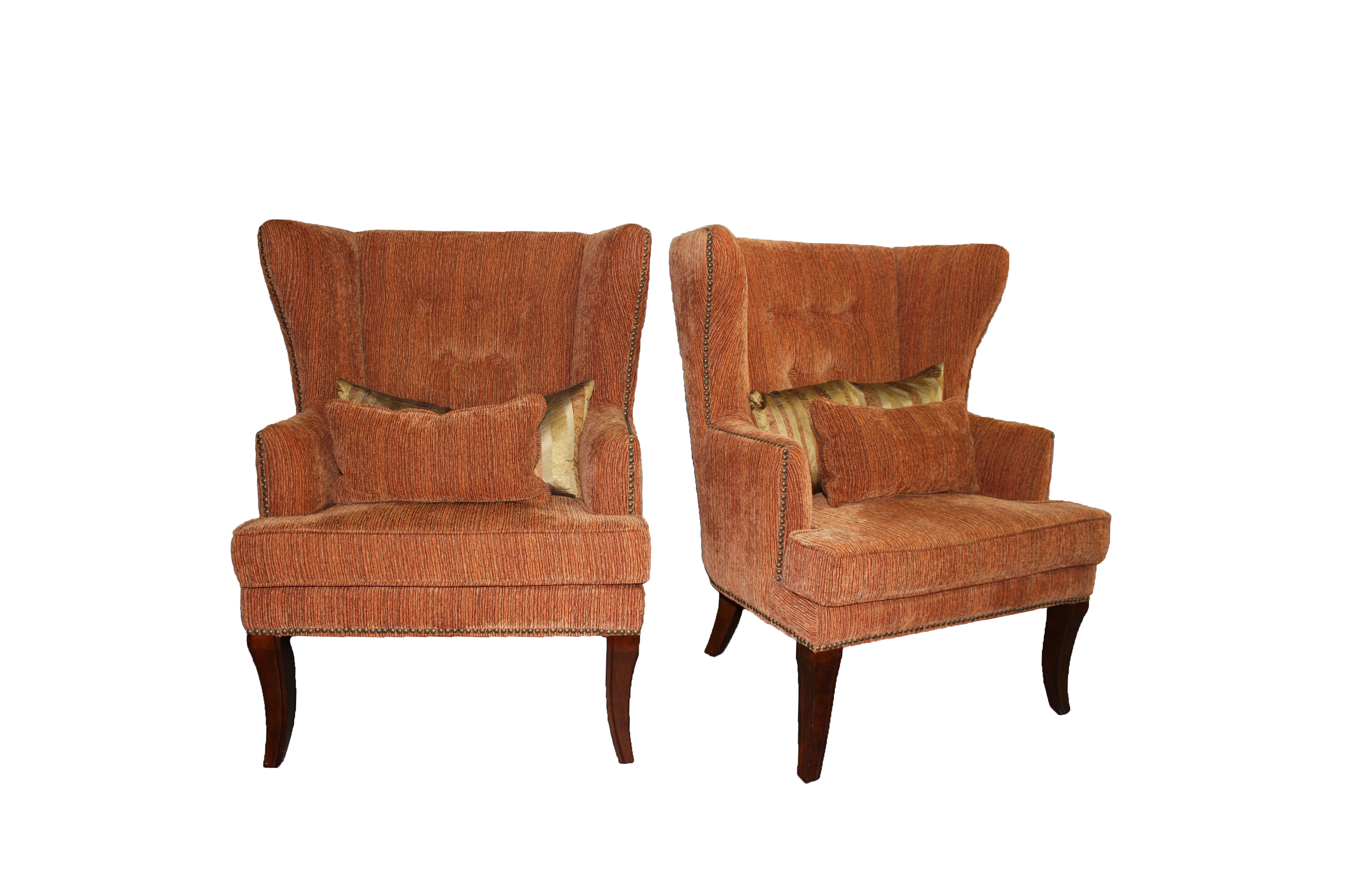 Pair of Contemporary Wing Chairs