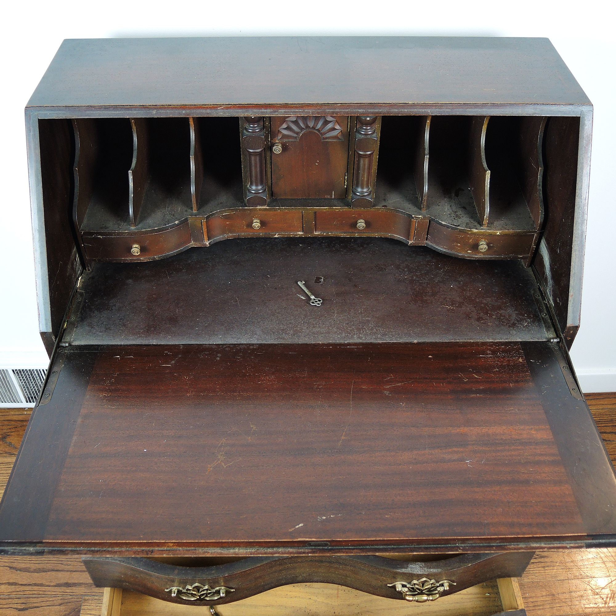 Chippendale Style Mahogany  Secretary Desk by Maddox Table Company