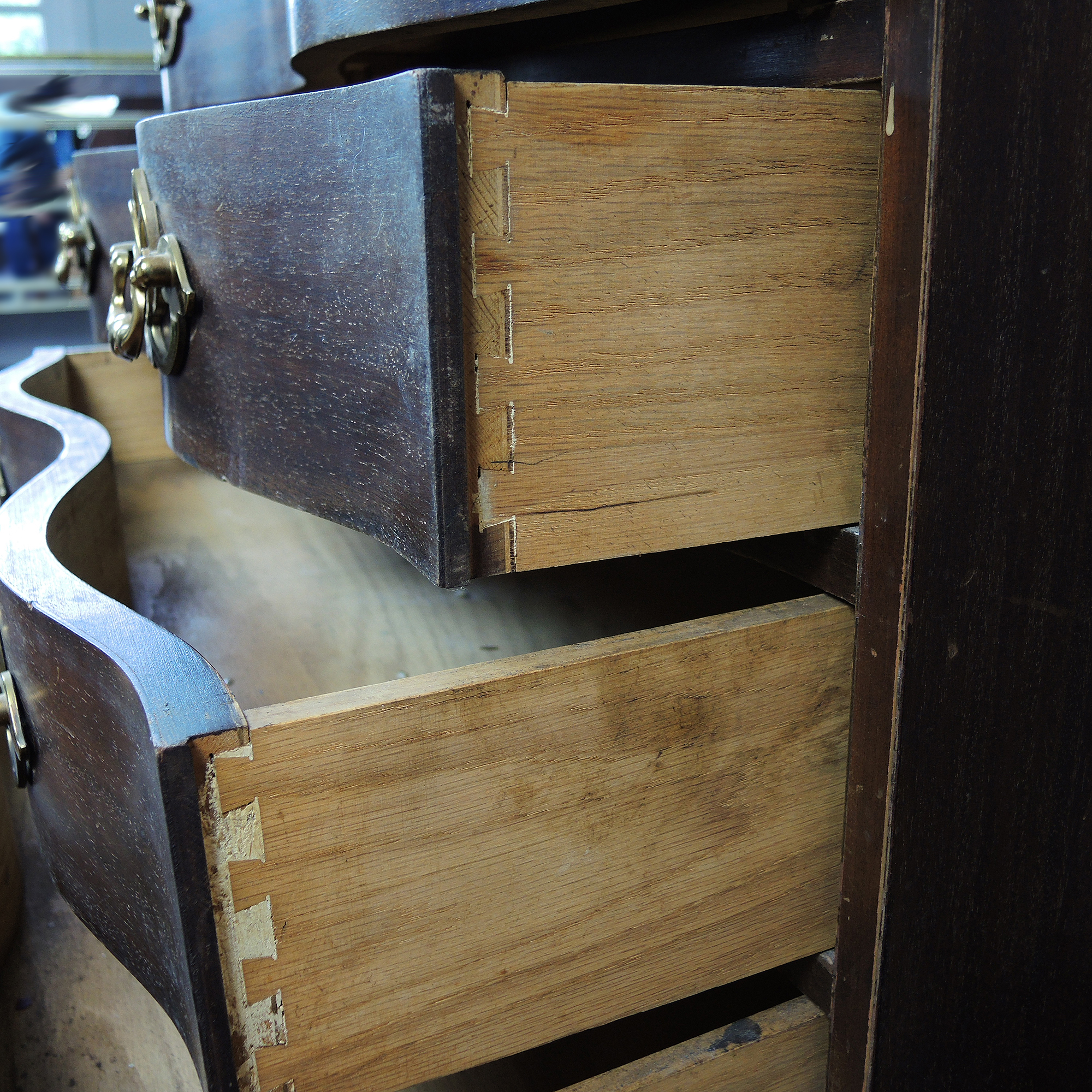 Chippendale Style Mahogany  Secretary Desk by Maddox Table Company