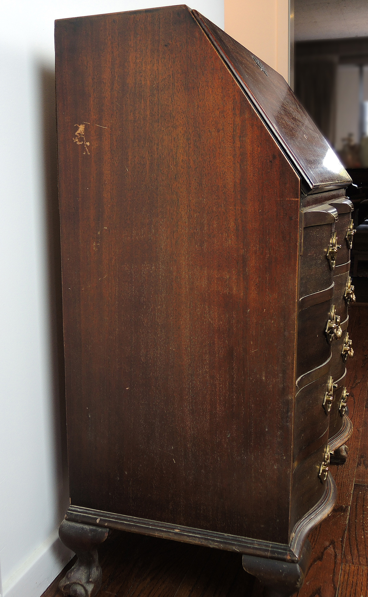 Chippendale Style Mahogany  Secretary Desk by Maddox Table Company