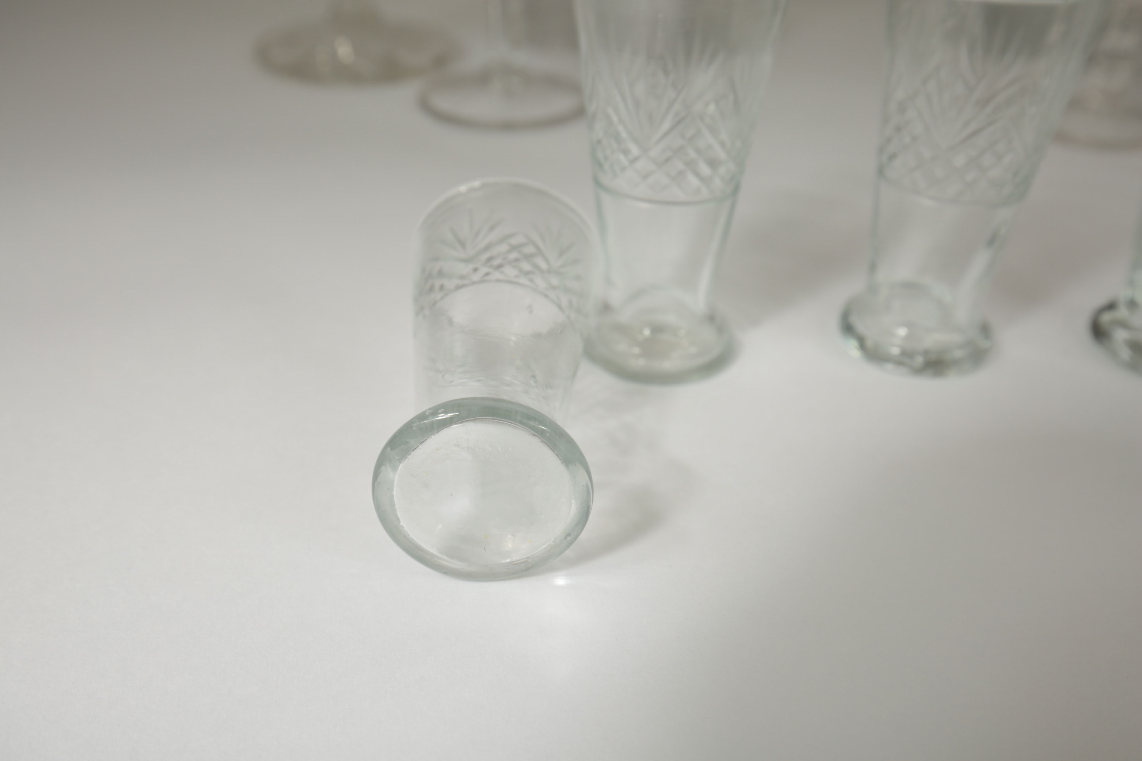 Collection of Crystal Decanters and Shot Glasses