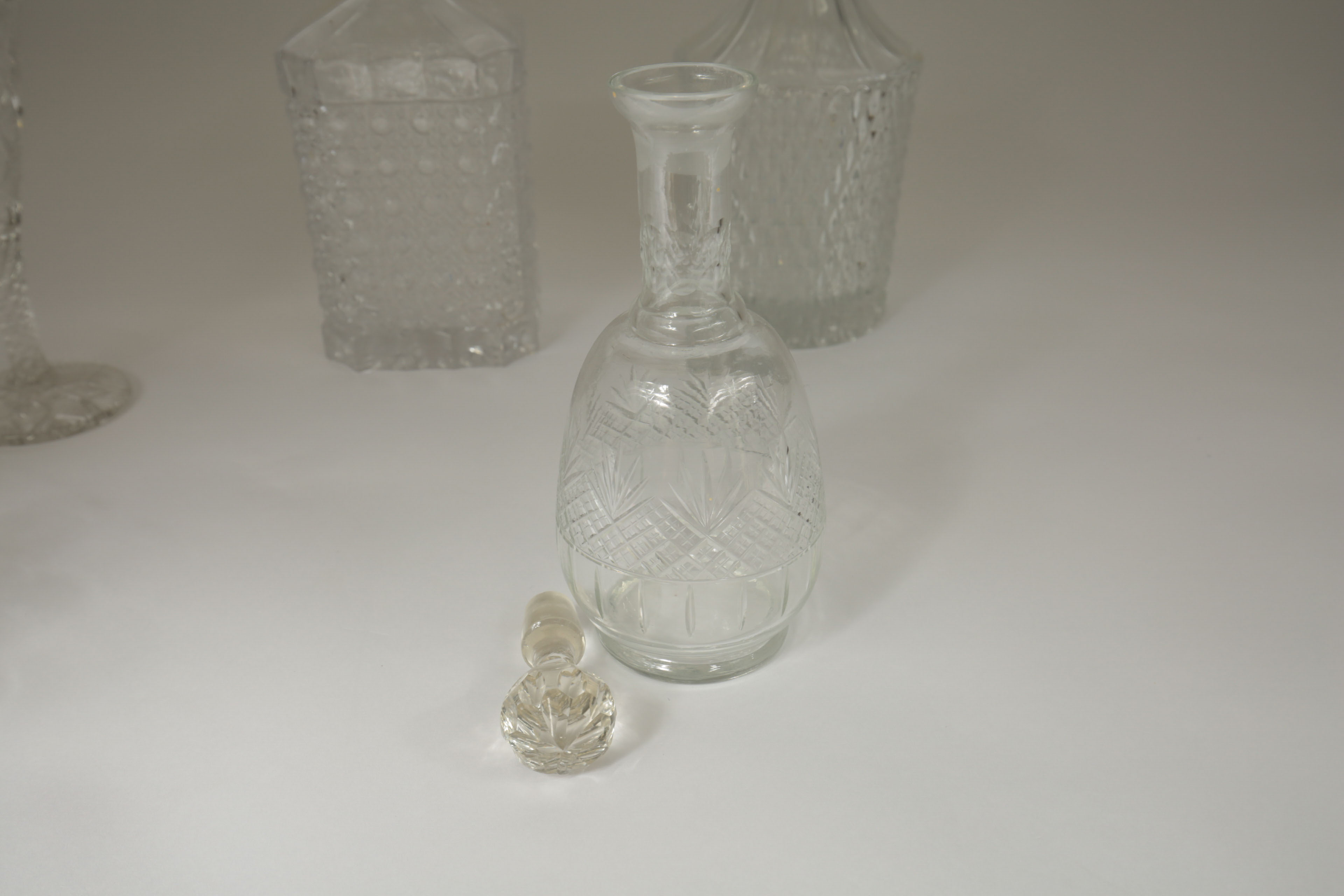 Collection of Crystal Decanters and Shot Glasses