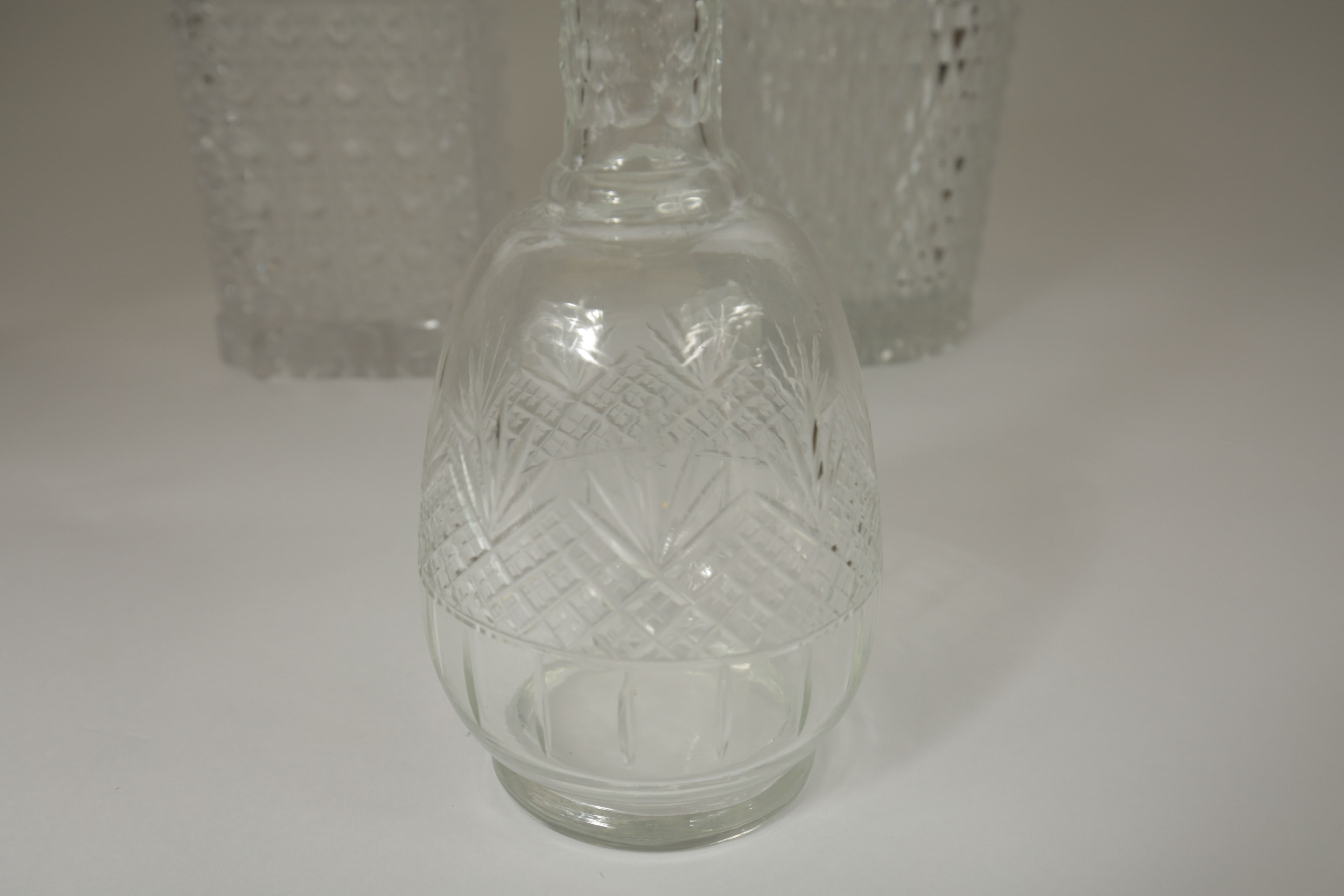 Collection of Crystal Decanters and Shot Glasses