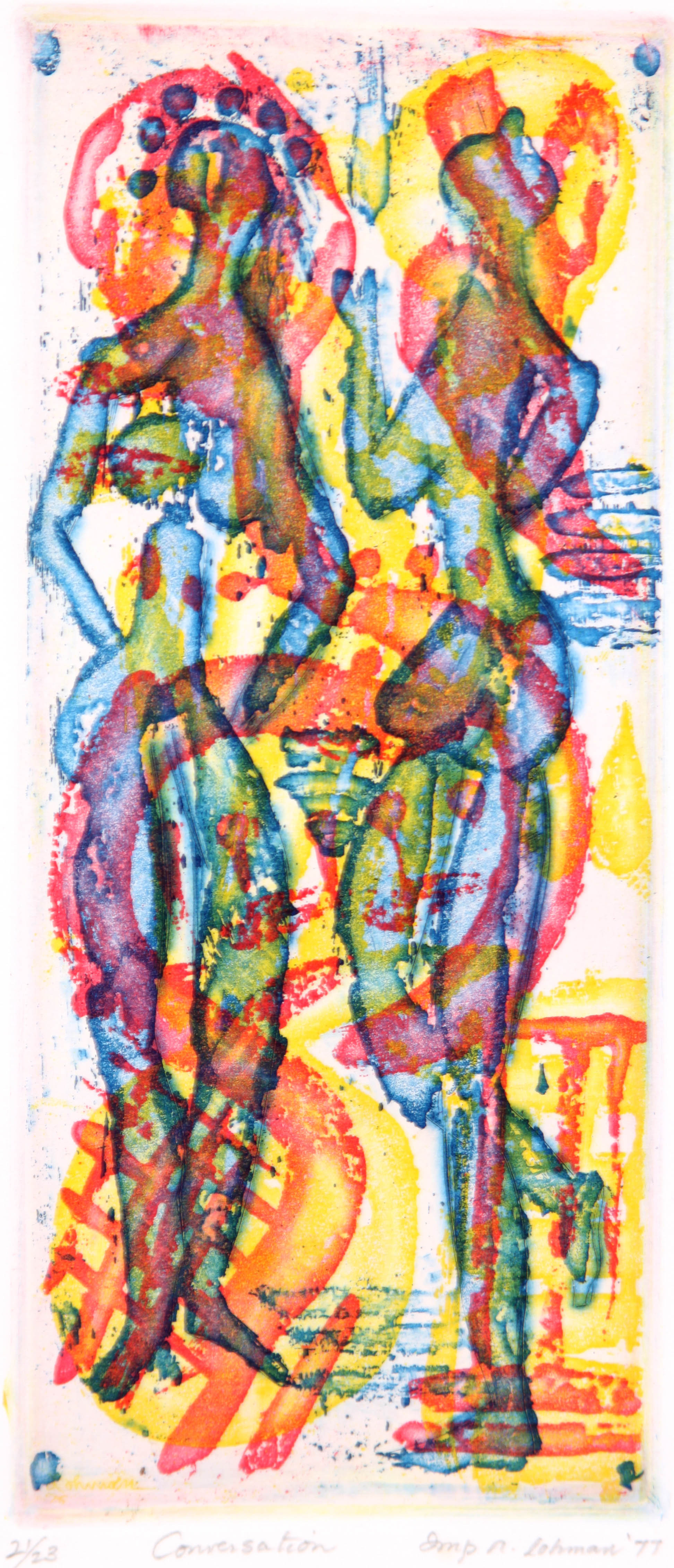 1970s Robert Lohman Limited Edition Woodblock Print