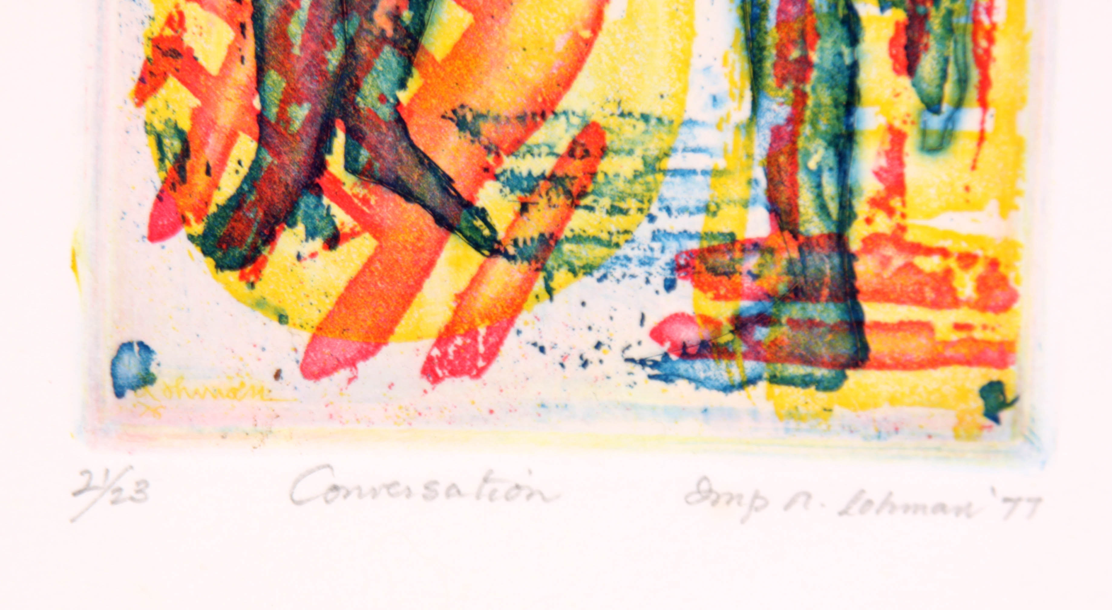 1970s Robert Lohman Limited Edition Woodblock Print