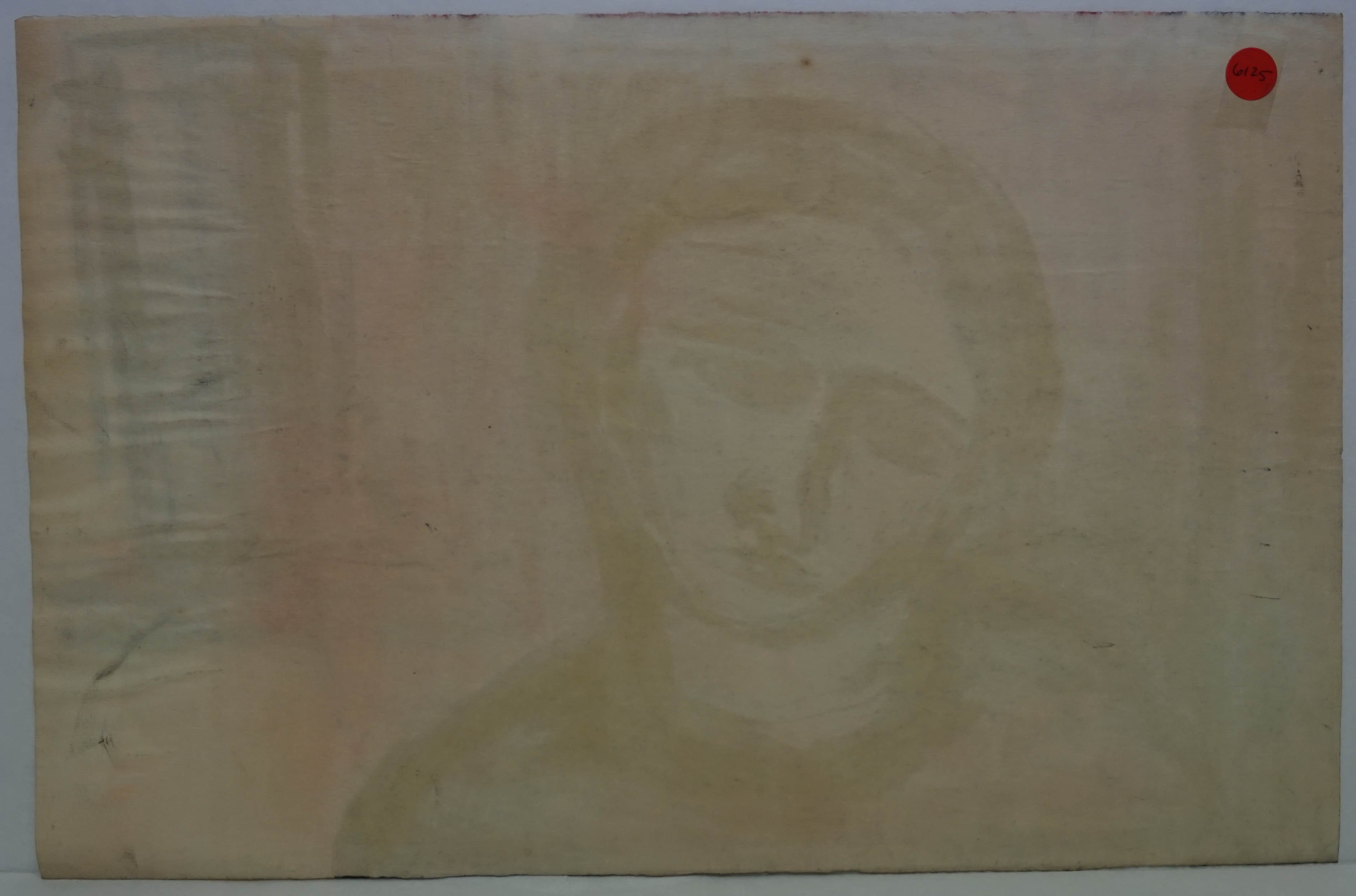 Mid Century Modernist Portrait Painting by Jean Margolin