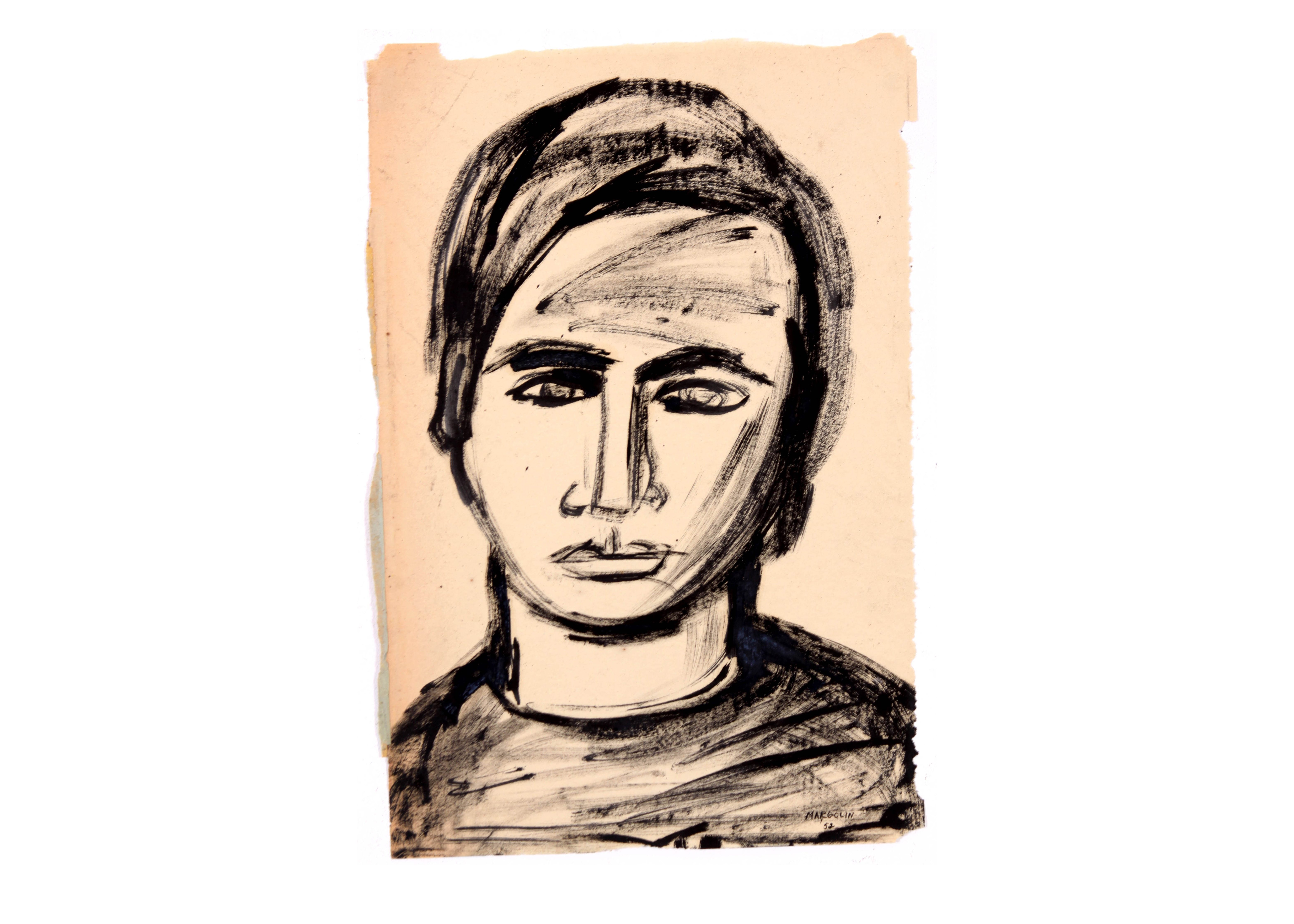 1950s Modernist Portrait by Jean Margolin