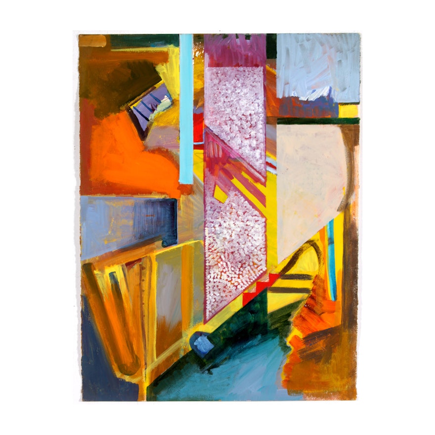 Bright Abstract Composition by Doris Vlasek-Hails