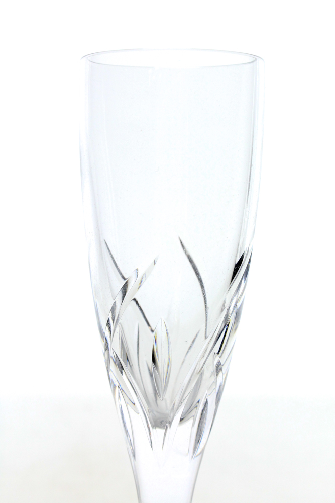 Waterford Crystal "Merrill" Champagne Flutes and Wine Glasses