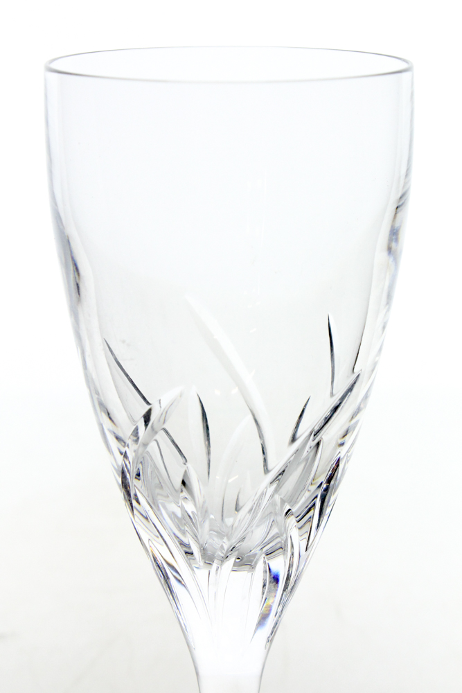 Waterford Crystal "Merrill" Champagne Flutes and Wine Glasses