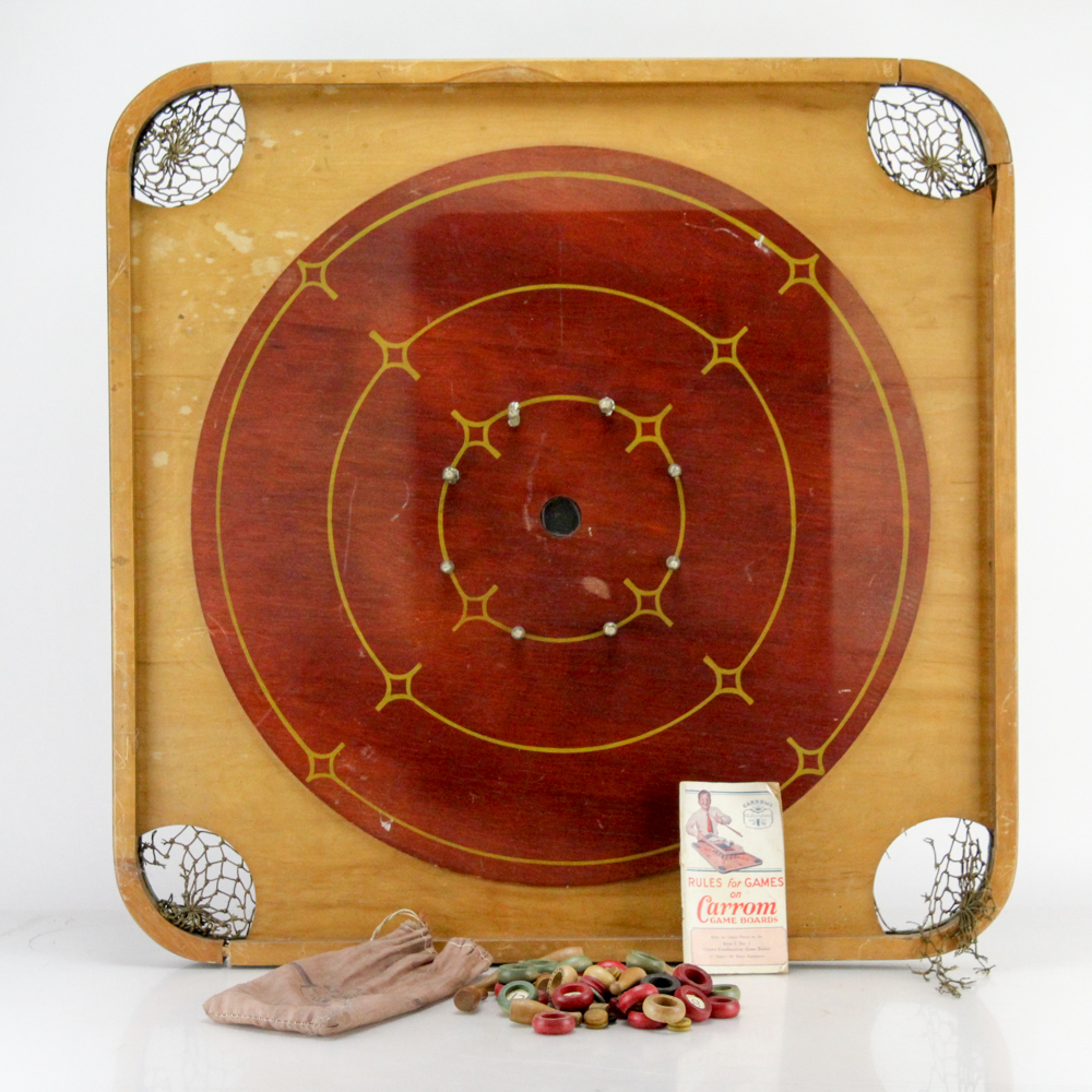Carrom Game Board and Pieces