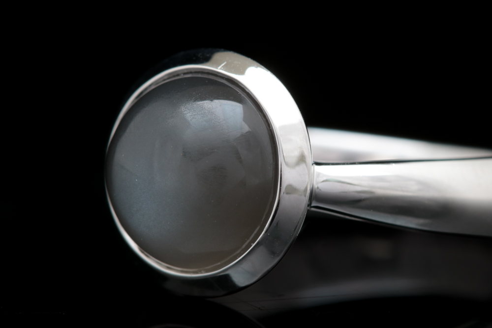 Bastian Sterling Silver and Gray Moonstone Ring