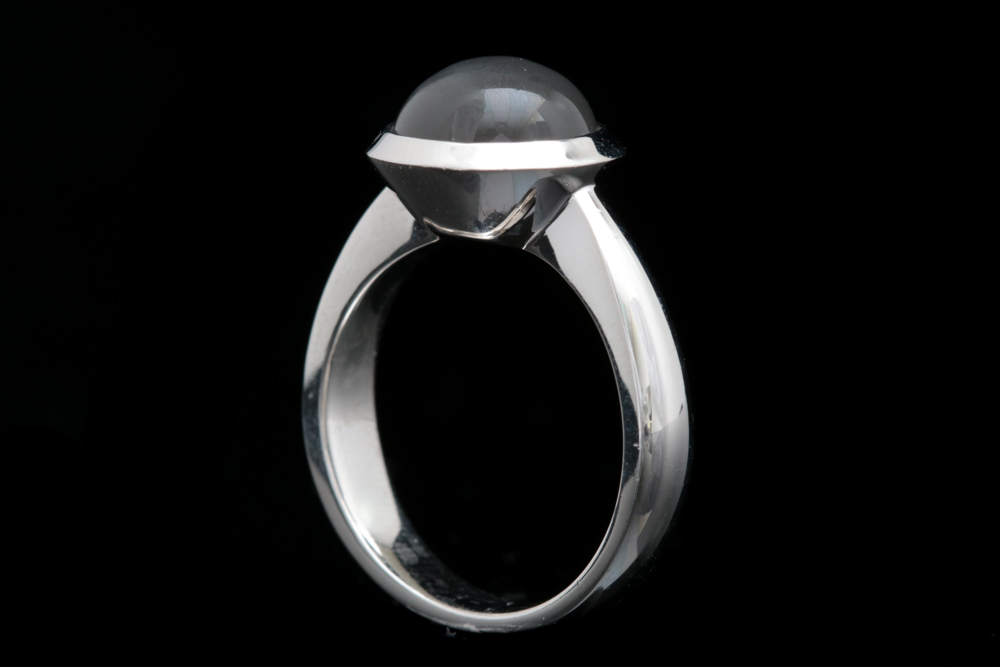 Bastian Sterling Silver and Gray Moonstone Ring