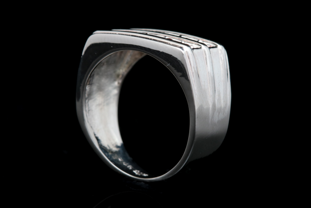 Sterling Silver and Garnet Ring