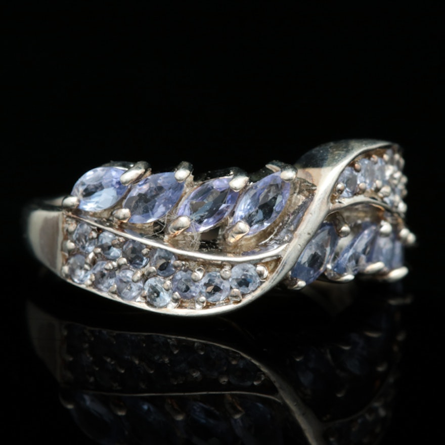 Sterling Silver and Tanzanite Ring