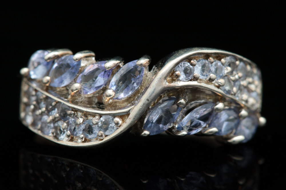 Sterling Silver and Tanzanite Ring