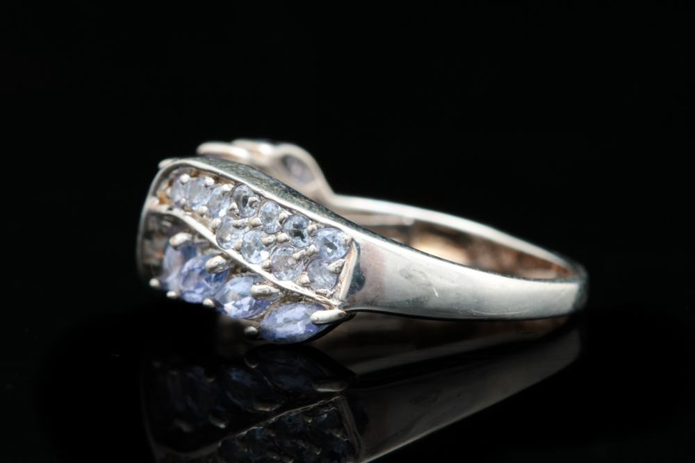 Sterling Silver and Tanzanite Ring