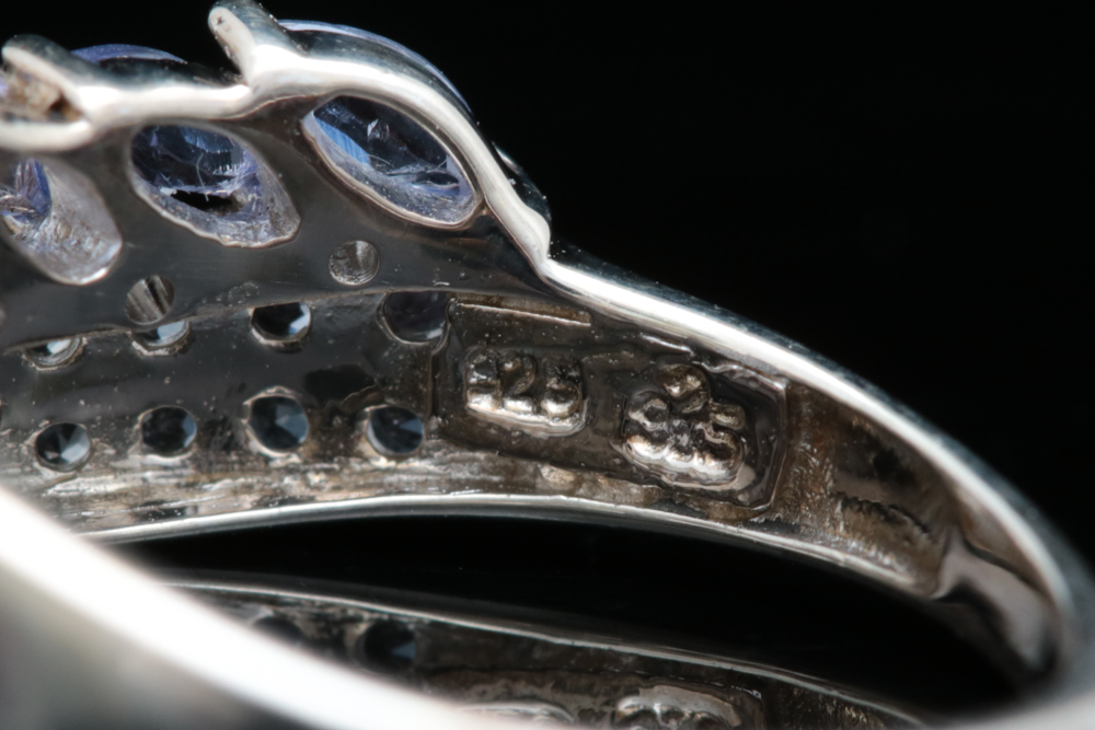 Sterling Silver and Tanzanite Ring