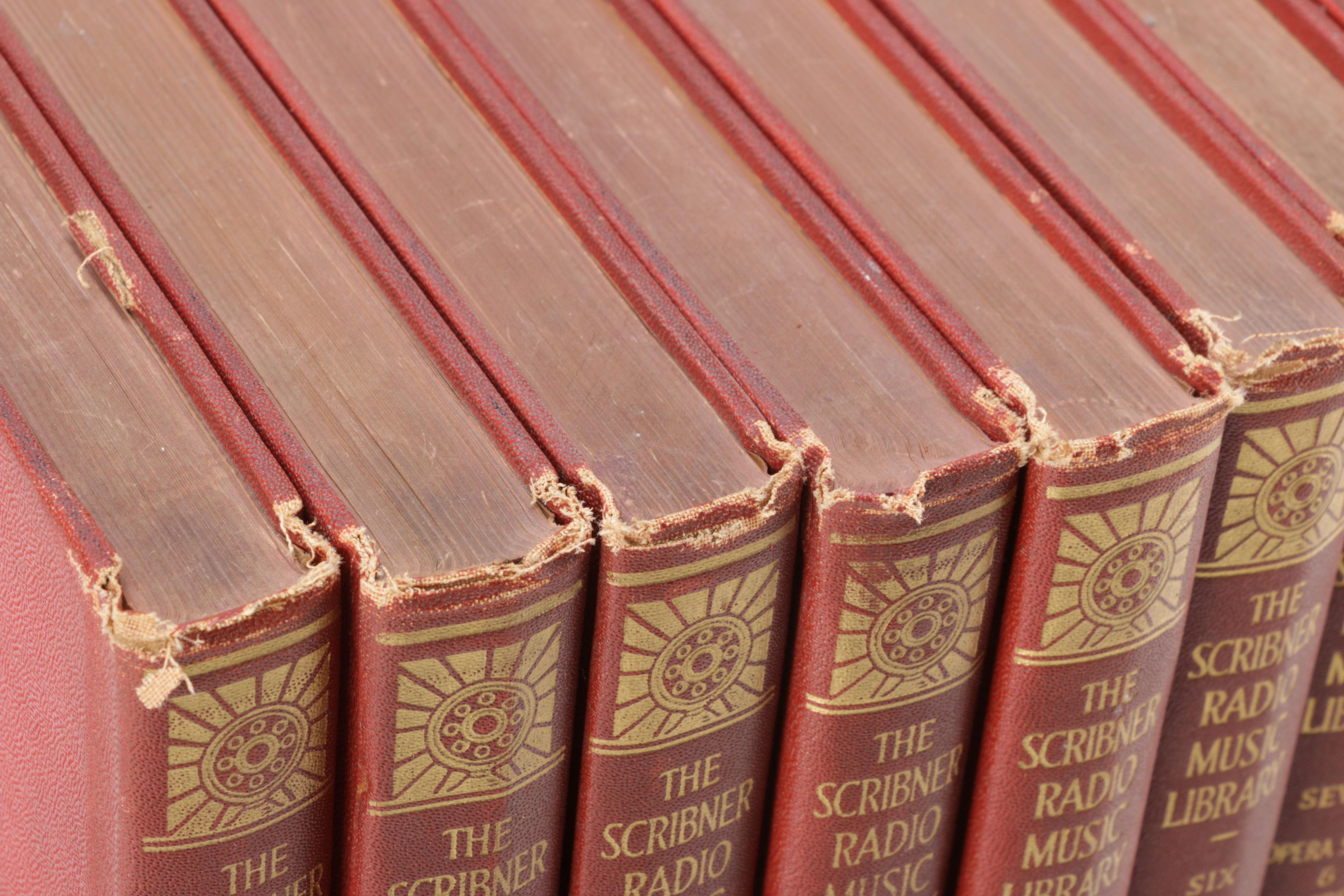 Eight-Volume Set of 1931 "The Scribner Radio Music Library"