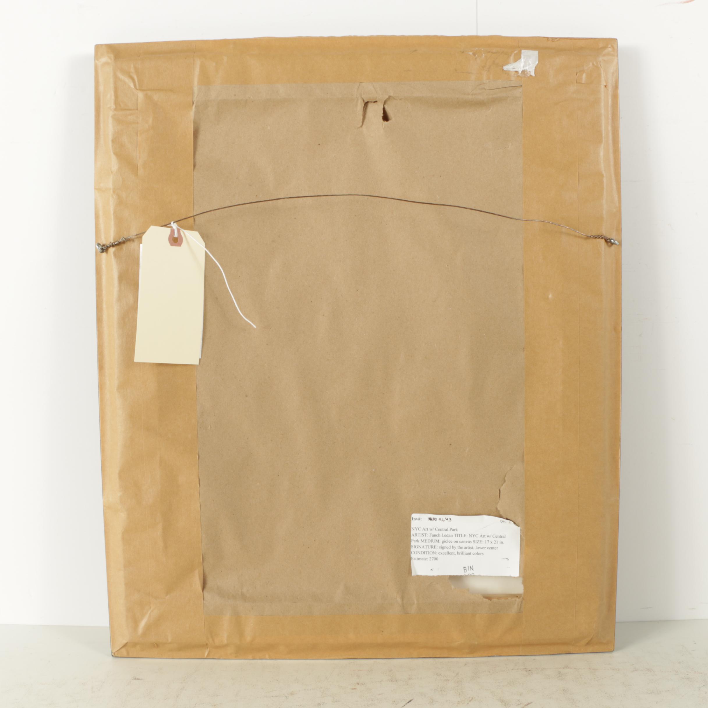 Reproduction Serigraph After Fanch Ledan's "Interior With Lichtenstein"