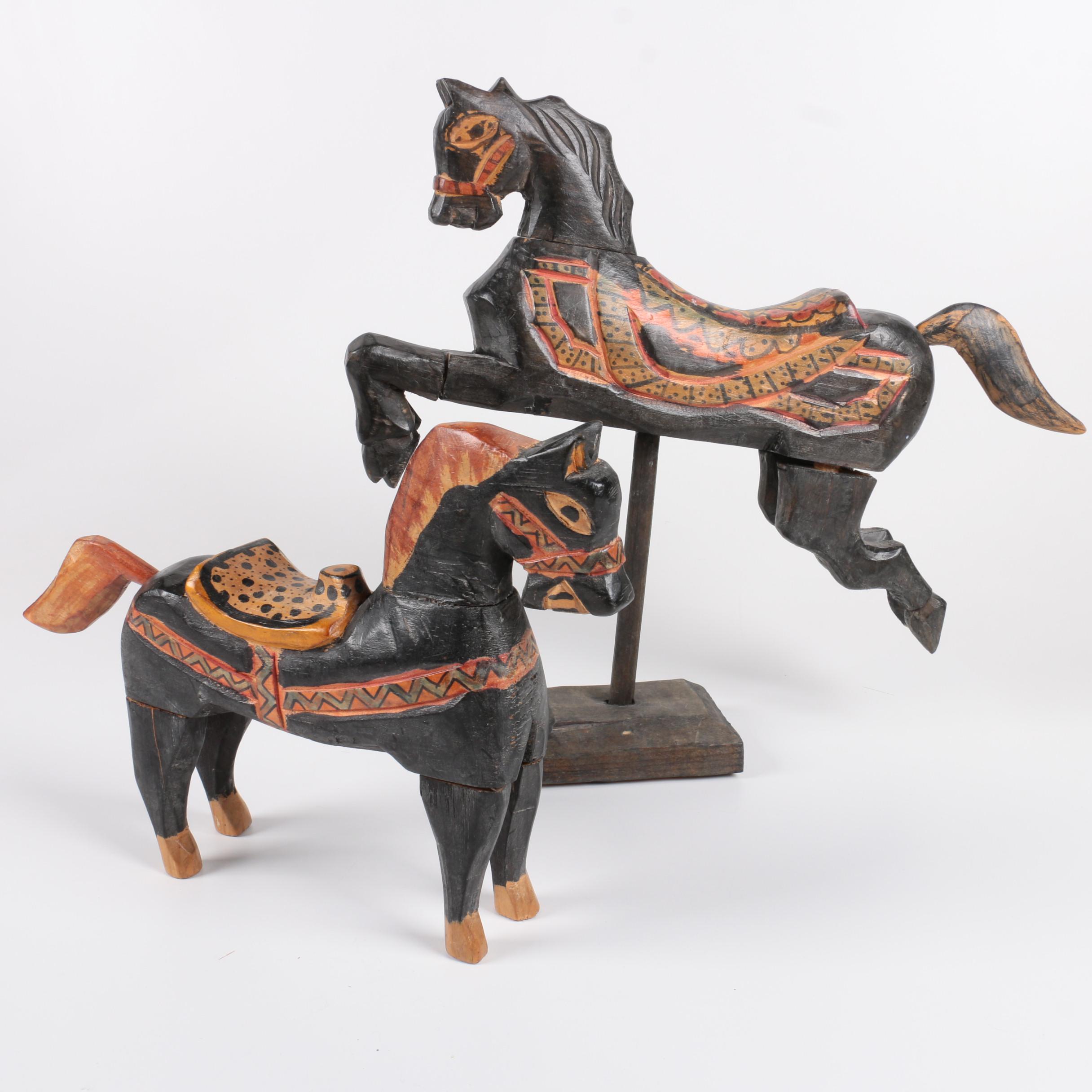 Pair of Decorative Horse Figurines