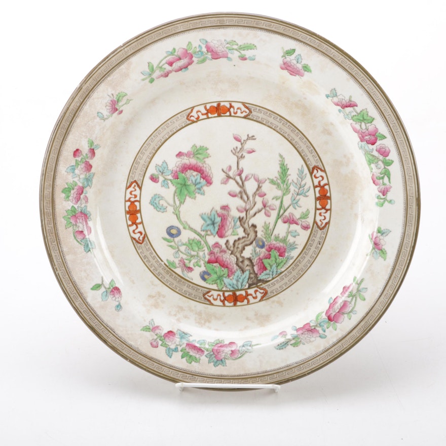 Antique Doulton "Dresden" Pattern Luncheon Plate