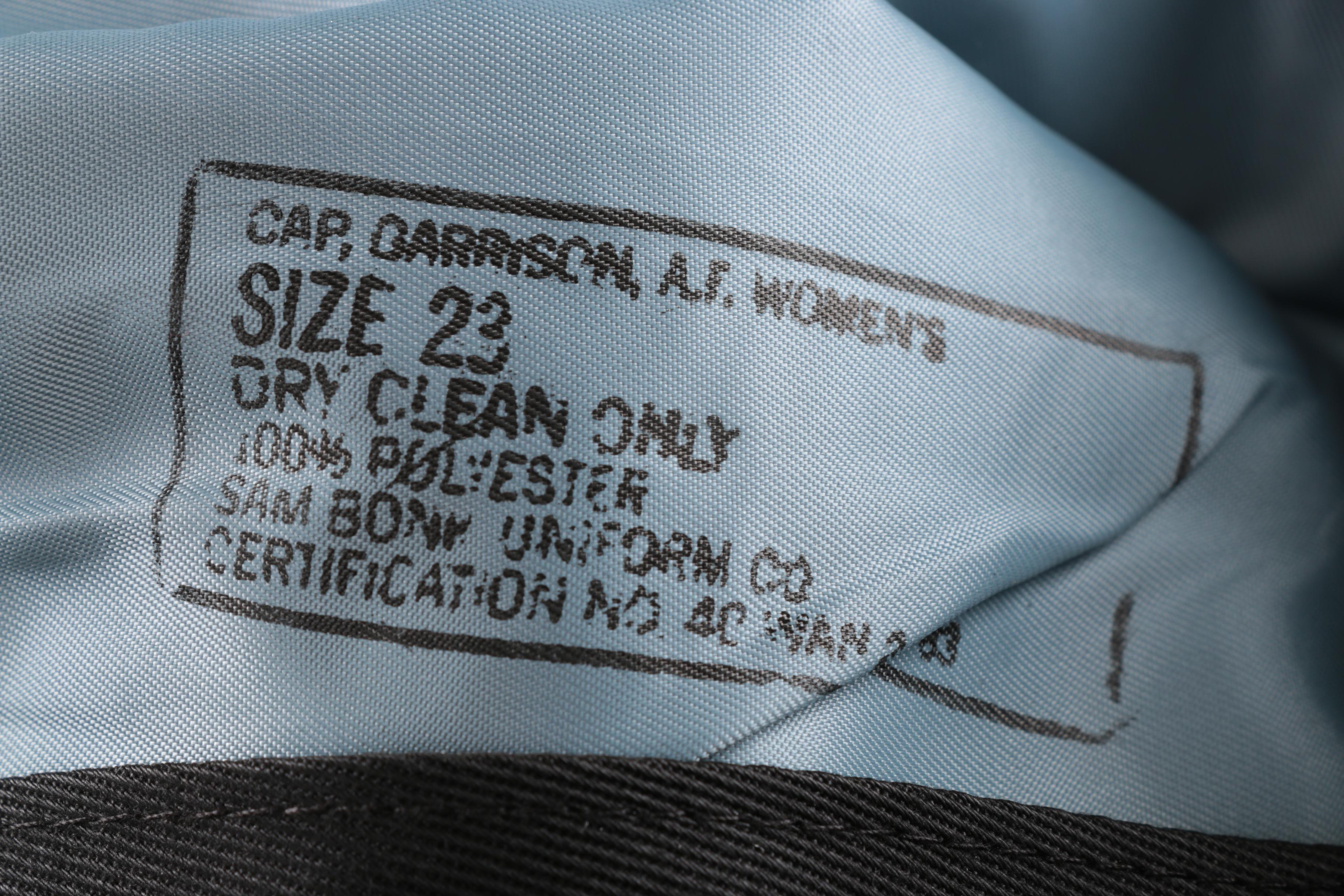 Women's US Air Force Dark Blue All Weather Coat with Two Caps