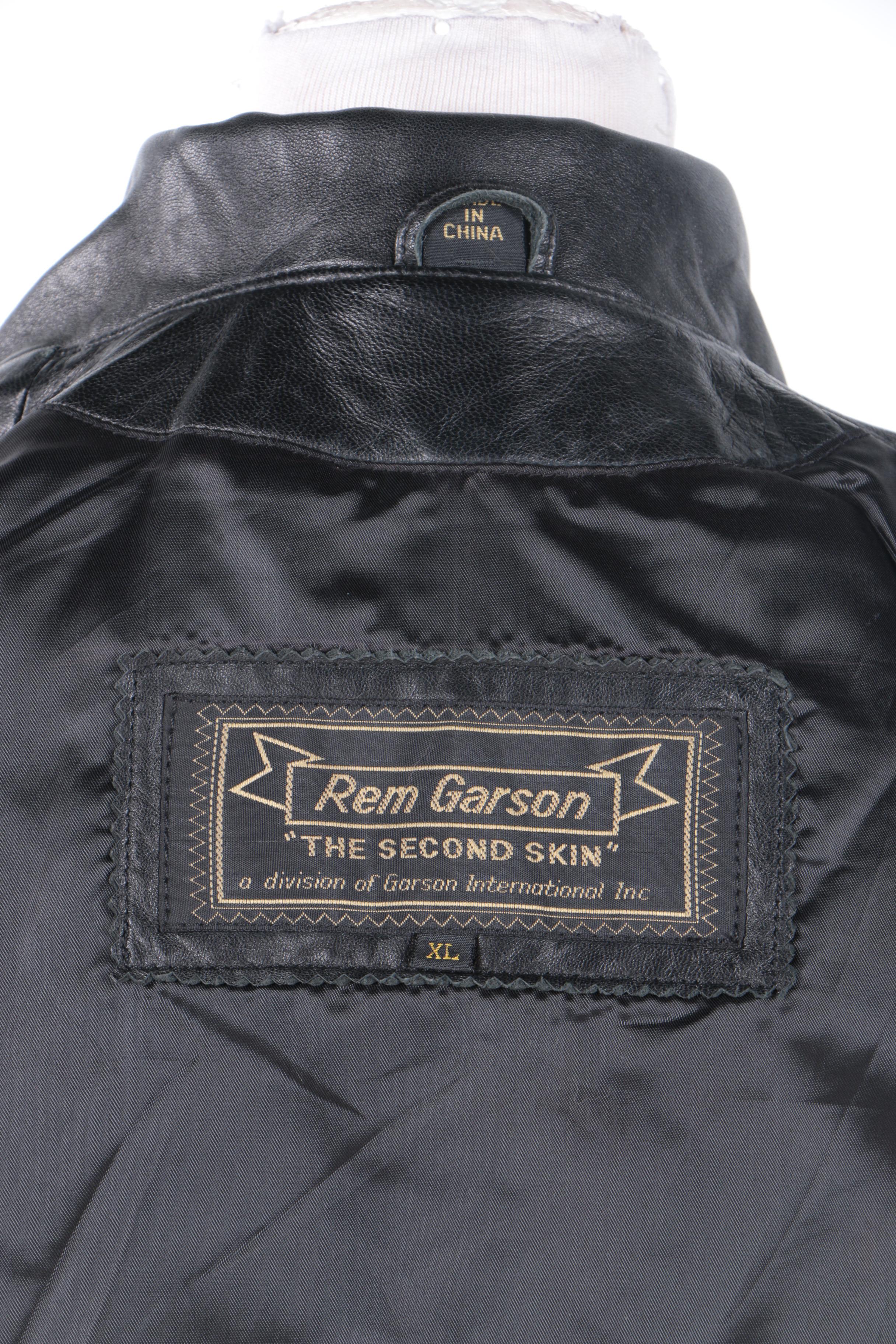 Women's Rem Garson Black Leather Vest